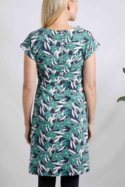 Weird Fish Tallahassee Organic Printed Jersey Dress - Image 2 of 6