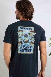 Weird Fish Blue Peaky Flounders Artist T-Shirt - Image 2 of 5