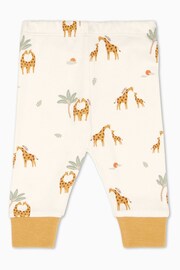 MORI Cream Organic Cotton & Bamboo Giraffe Print Pyjama Set - Image 2 of 2