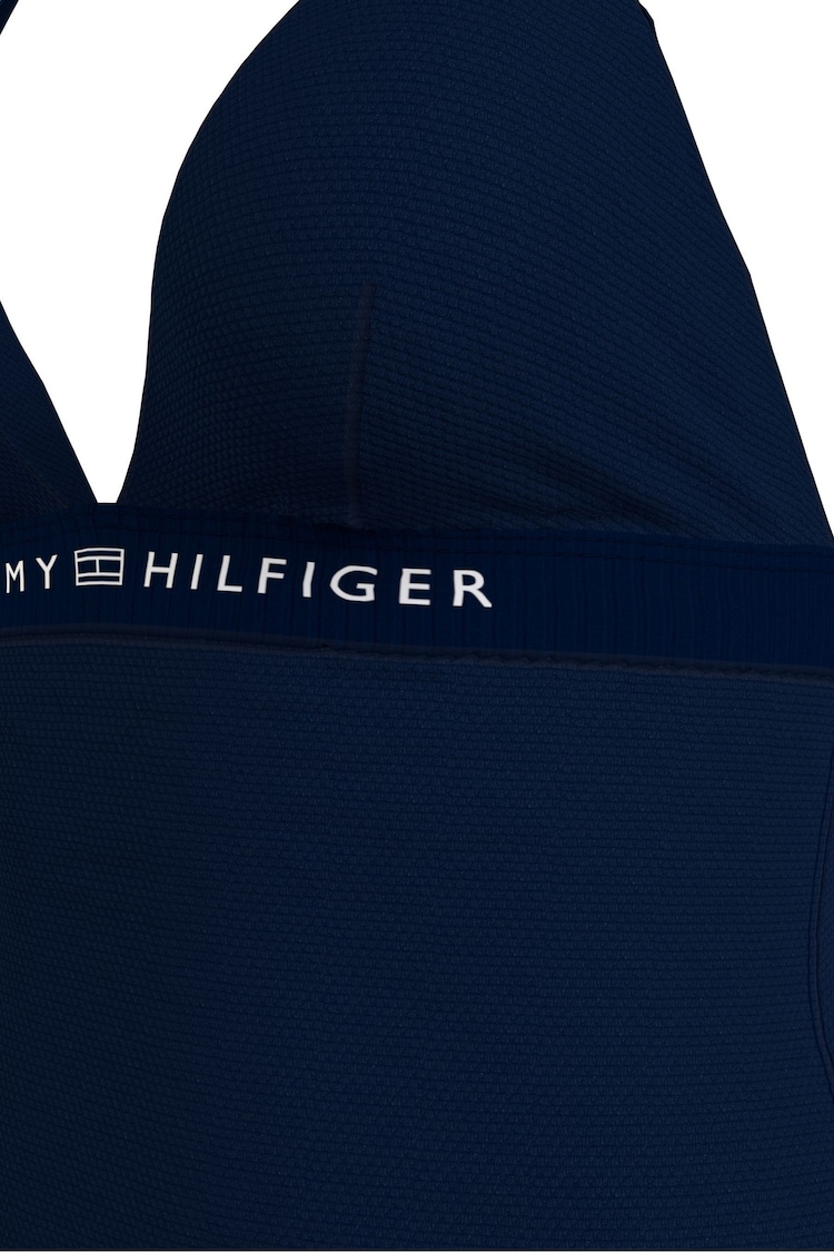 Tommy Hilfiger Blue Halter One Piece Swimsuit - Image 5 of 5