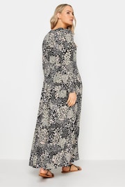 Long Tall Sally Black Floral Print Tiered Maxi Dress - Image 3 of 5