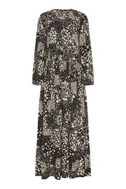 Long Tall Sally Black Floral Print Tiered Maxi Dress - Image 5 of 5