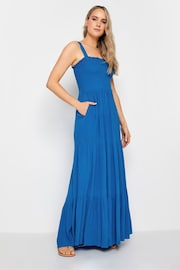 Long Tall Sally Blue Crinkle Tiered Dress - Image 3 of 5
