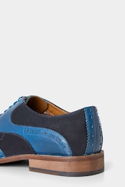 Joe Browns Blue Statement Leather Suede Brogues - Image 4 of 5