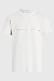 Calvin Klein Natural Logo Repeat T-Shirt - Image 3 of 3