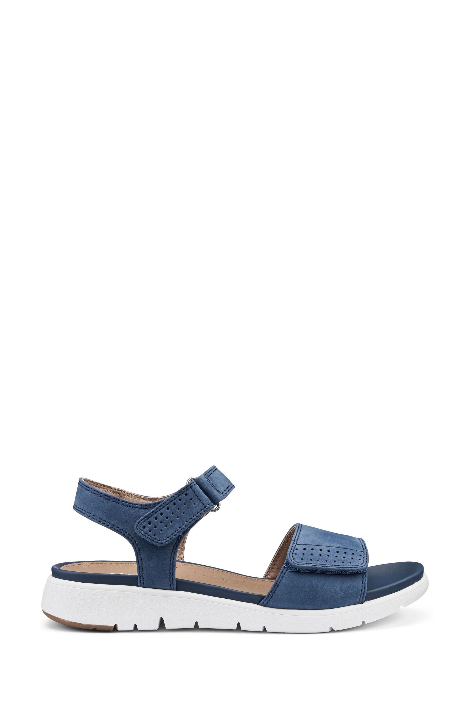 Buy Hotter Blue Wide Fit Saunter Touch Buckle Fastener Sandals from Next France