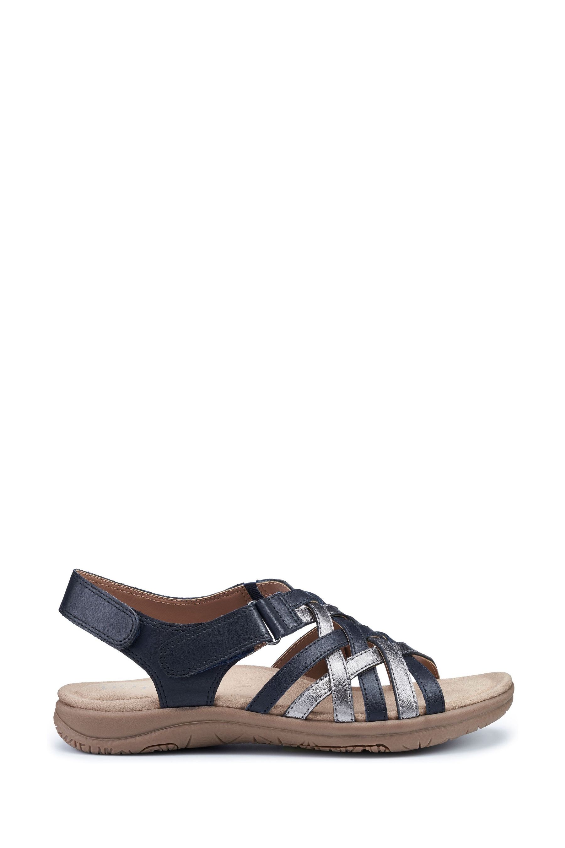 Buy Hotter Blue Maple Touch Fastening Wide Fit Sandals from Next France