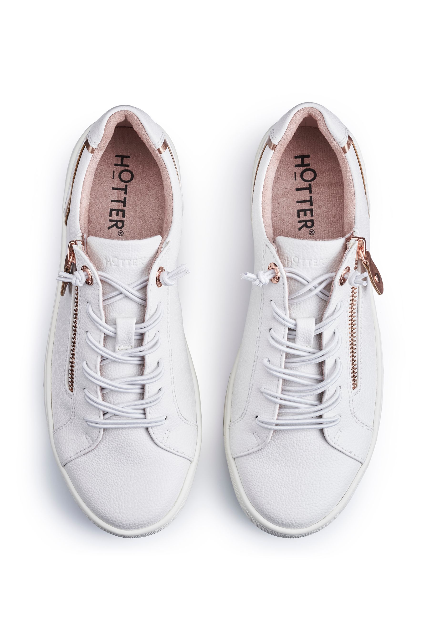 Hotter white trainers clearance