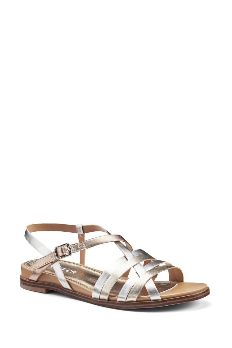 Hotter Silver Regular Fit Sienna Buckle Sandals - Image 2 of 4