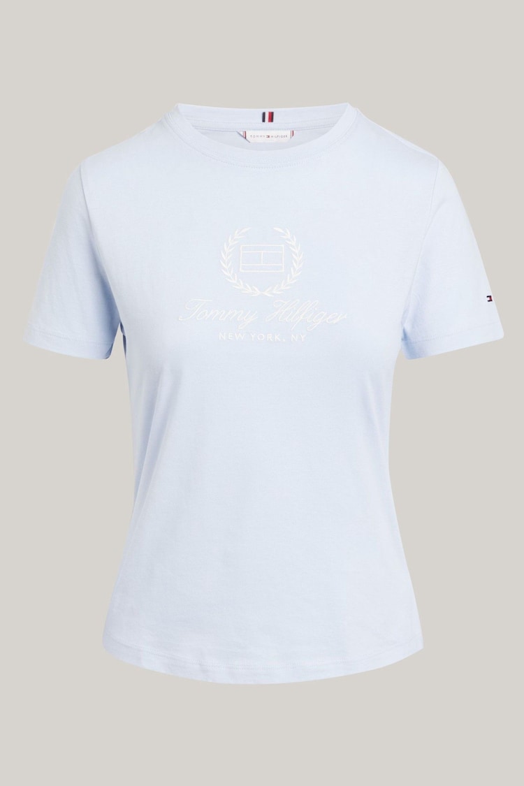 Tommy Hilfiger Blue Crest Logo T-Shirt - Image 5 of 5