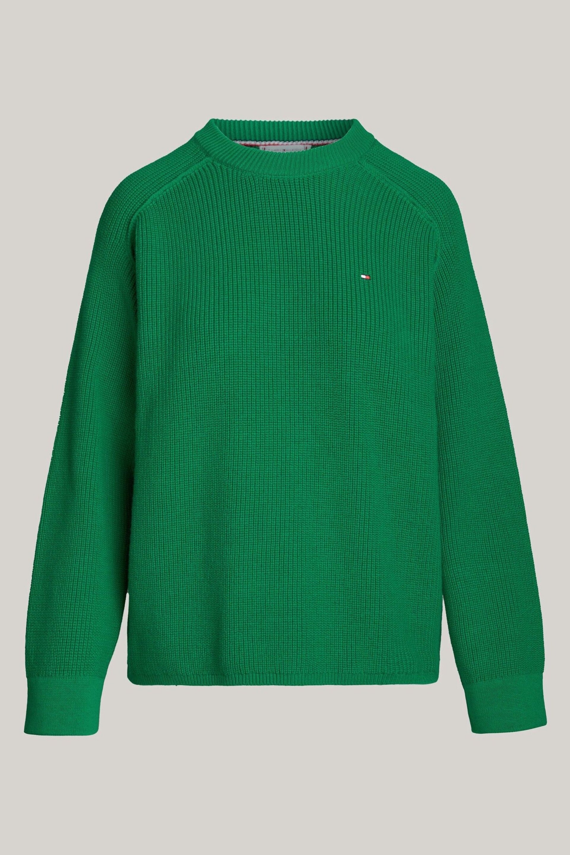 Tommy Hilfiger Green Cardi Stitch Sweater - Image 5 of 5