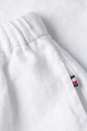 Tommy Hilfiger White Casual Linen Shorts - Image 5 of 5