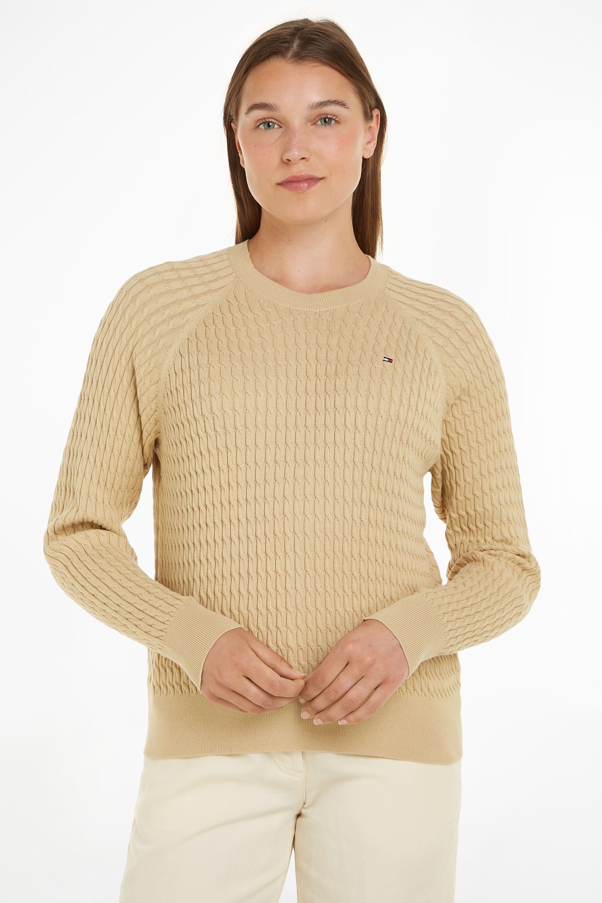 Tommy Hilfiger Blue Cable Knit Sweater - Image 1 of 4