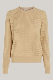Tommy Hilfiger Blue Cable Knit Sweater - Image 4 of 4
