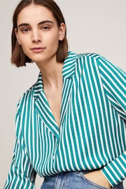 Tommy Hilfiger Green Stripe Pj Shirt - Image 5 of 5