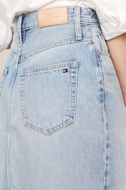 Tommy Hilfiger Blue Denim Midi Straight Skirt - Image 3 of 5