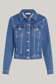 Tommy Hilfiger Blue Slim Curve Denim Jacket - Image 5 of 5