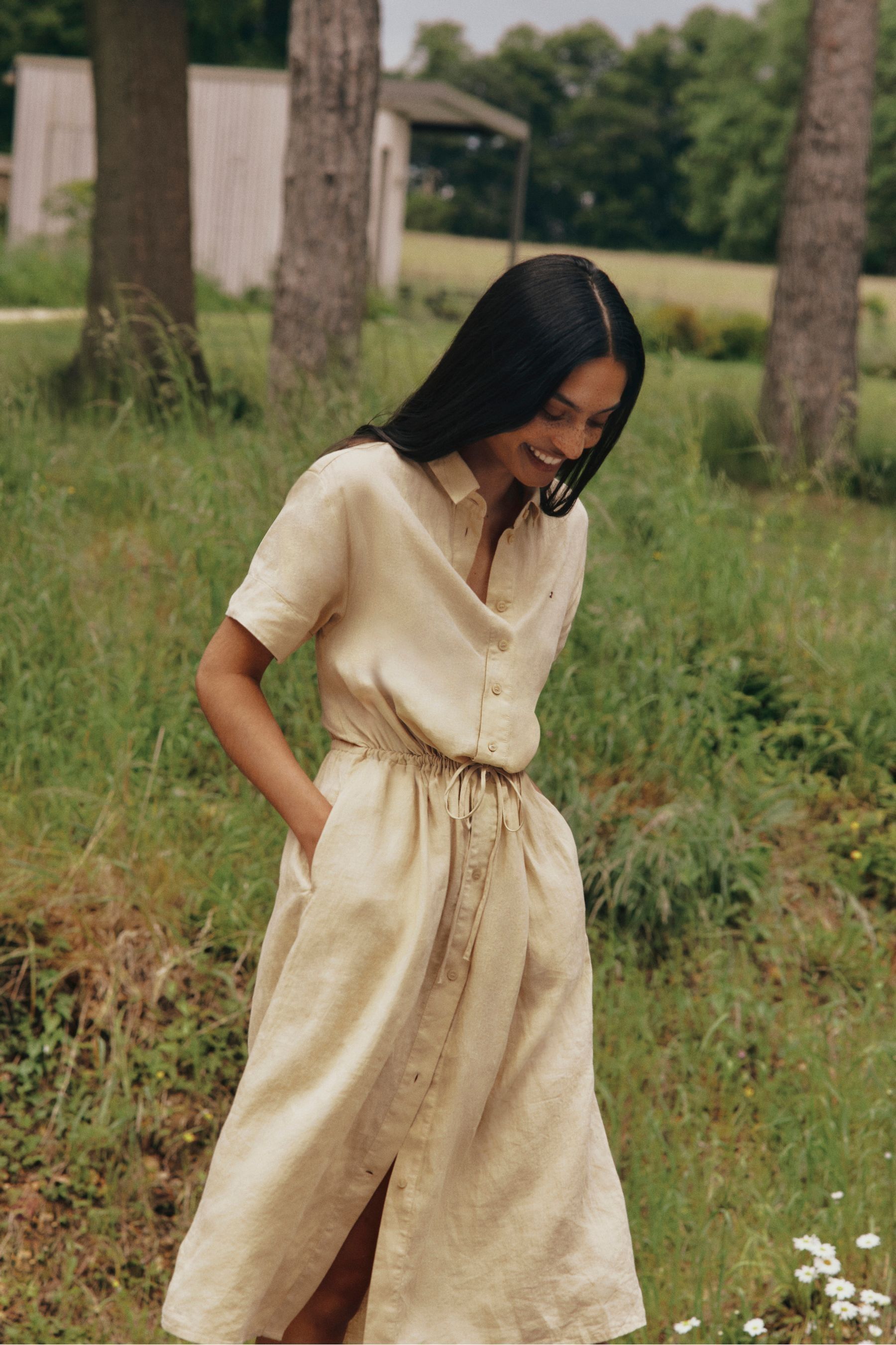 Tommy hilfiger linen dress shop