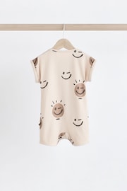 Neutral Happy Baby Jersey Rompers 3 Pack - Image 5 of 13