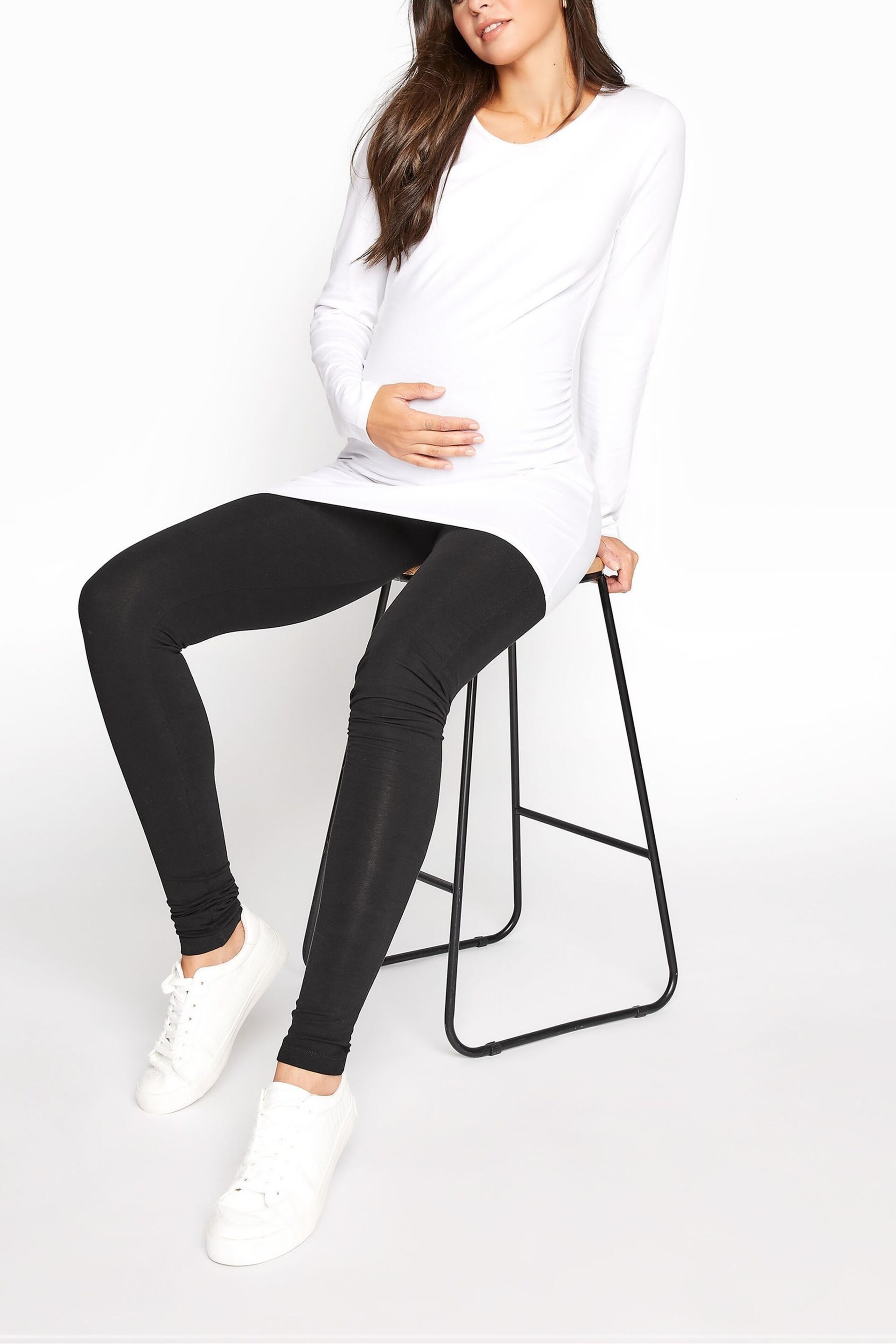 Long Tall Sally Black Maternity Leggings - Image 2 of 4