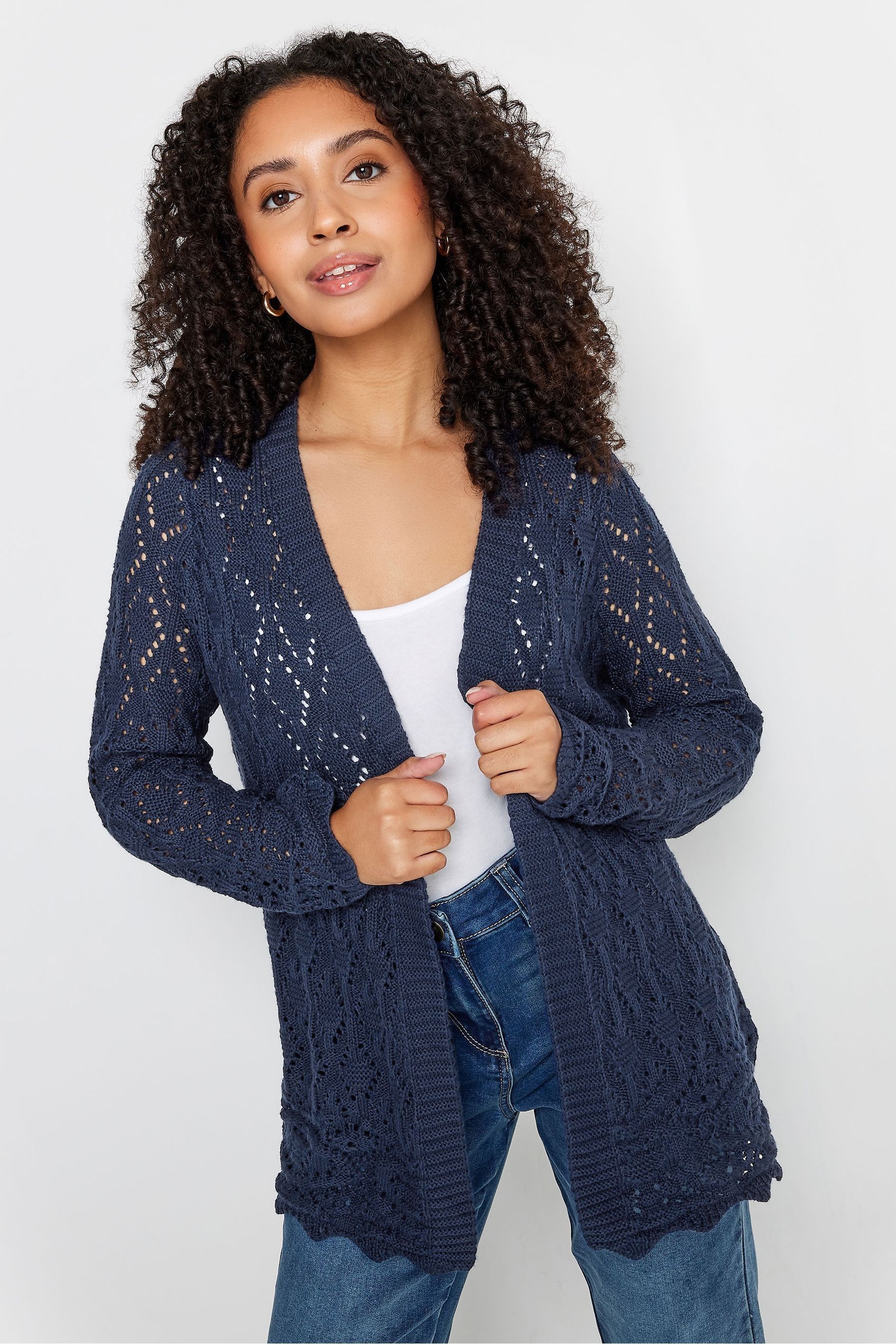 Navy blue cardigan petite store