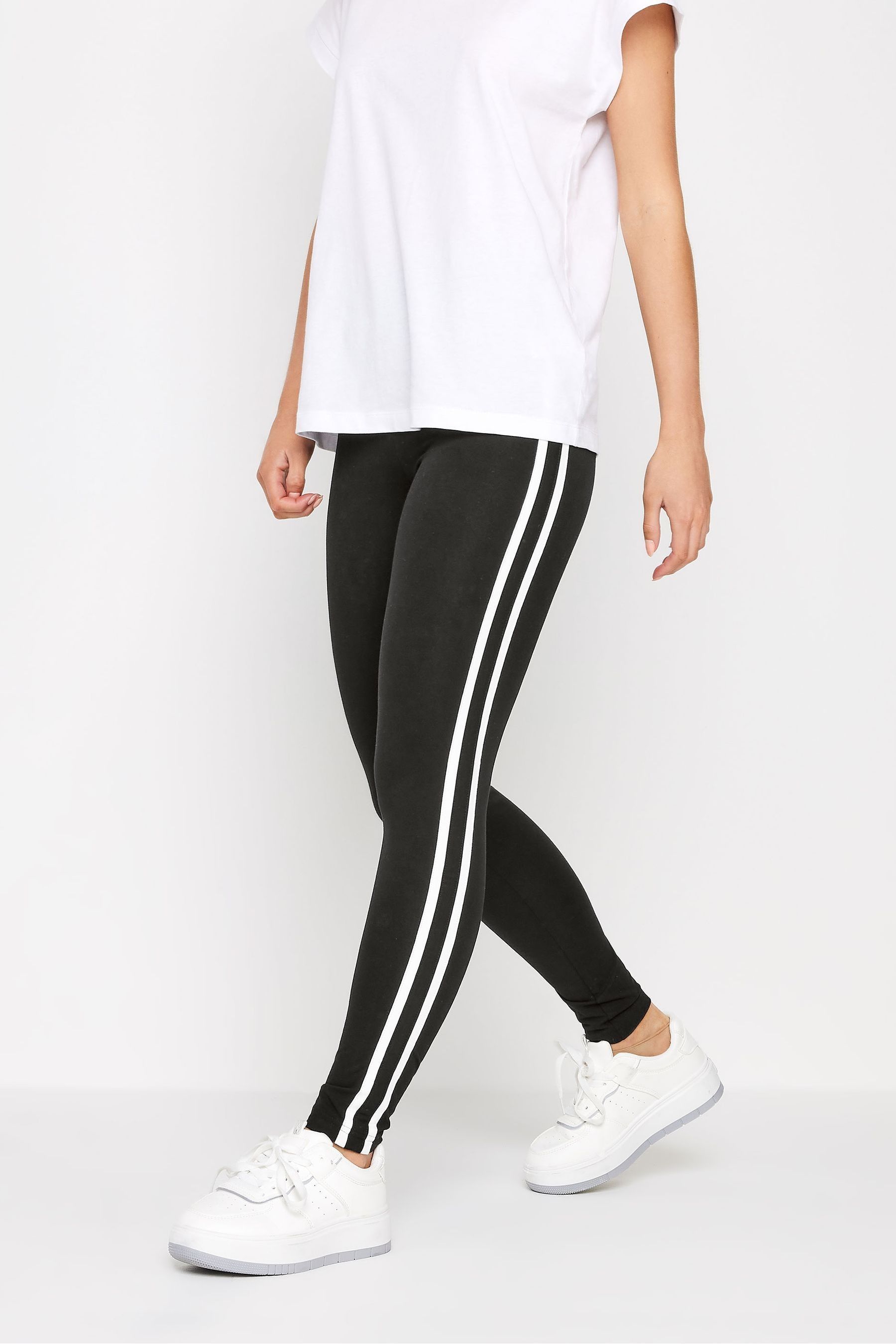 Petite side stripe leggings shop