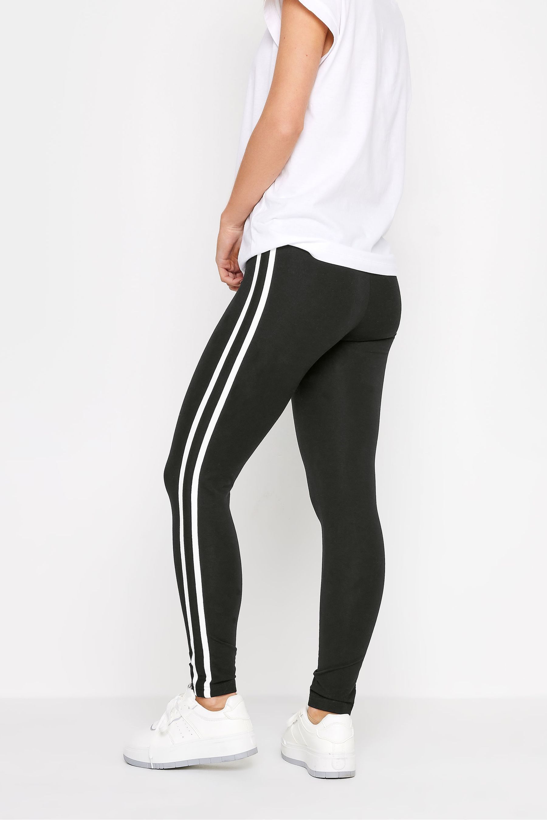 Petite side stripe leggings top