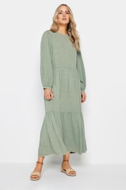 Long Tall Sally Green Smock Tiered Dress - Image 2 of 4