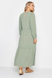 Long Tall Sally Green Smock Tiered Dress - Image 3 of 4