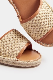 Long Tall Sally Natural Espadrille Open Toe Sandals In Standard Fit - Image 4 of 5