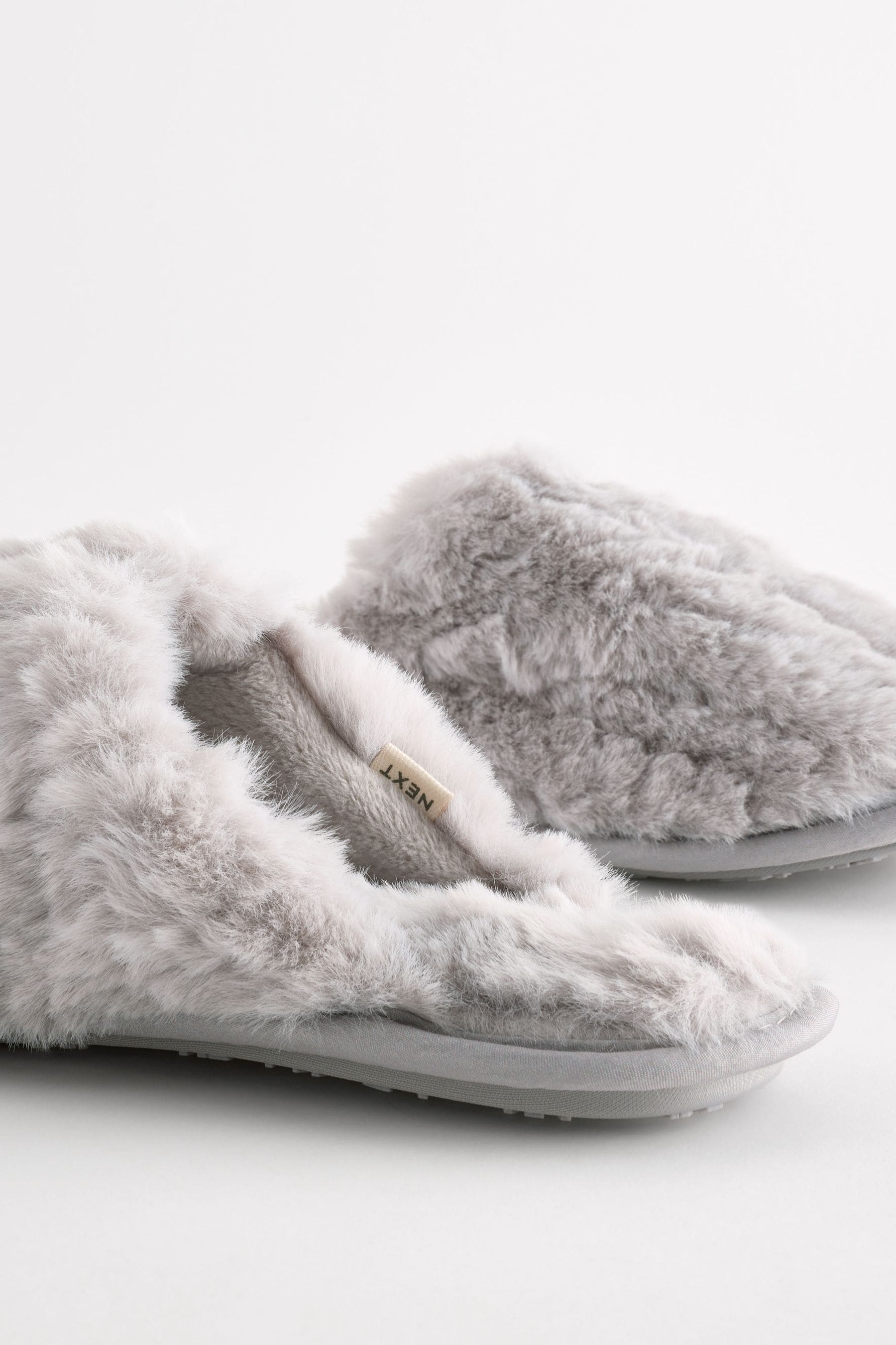 Mule fur slippers hotsell