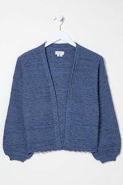 FatFace Anna Blue Ikat Tape Cardigan - Image 5 of 5