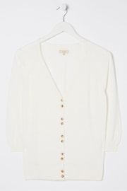 FatFace White Cardigan - Image 5 of 5