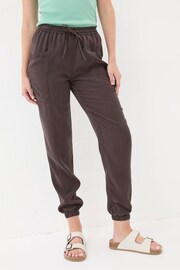 FatFace Brown Cargo Cuffed Joggers - Image 3 of 5