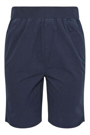 Yours Curve Blue Cool Cotton Shorts With Jersey Waist Band - Image 5 of 5