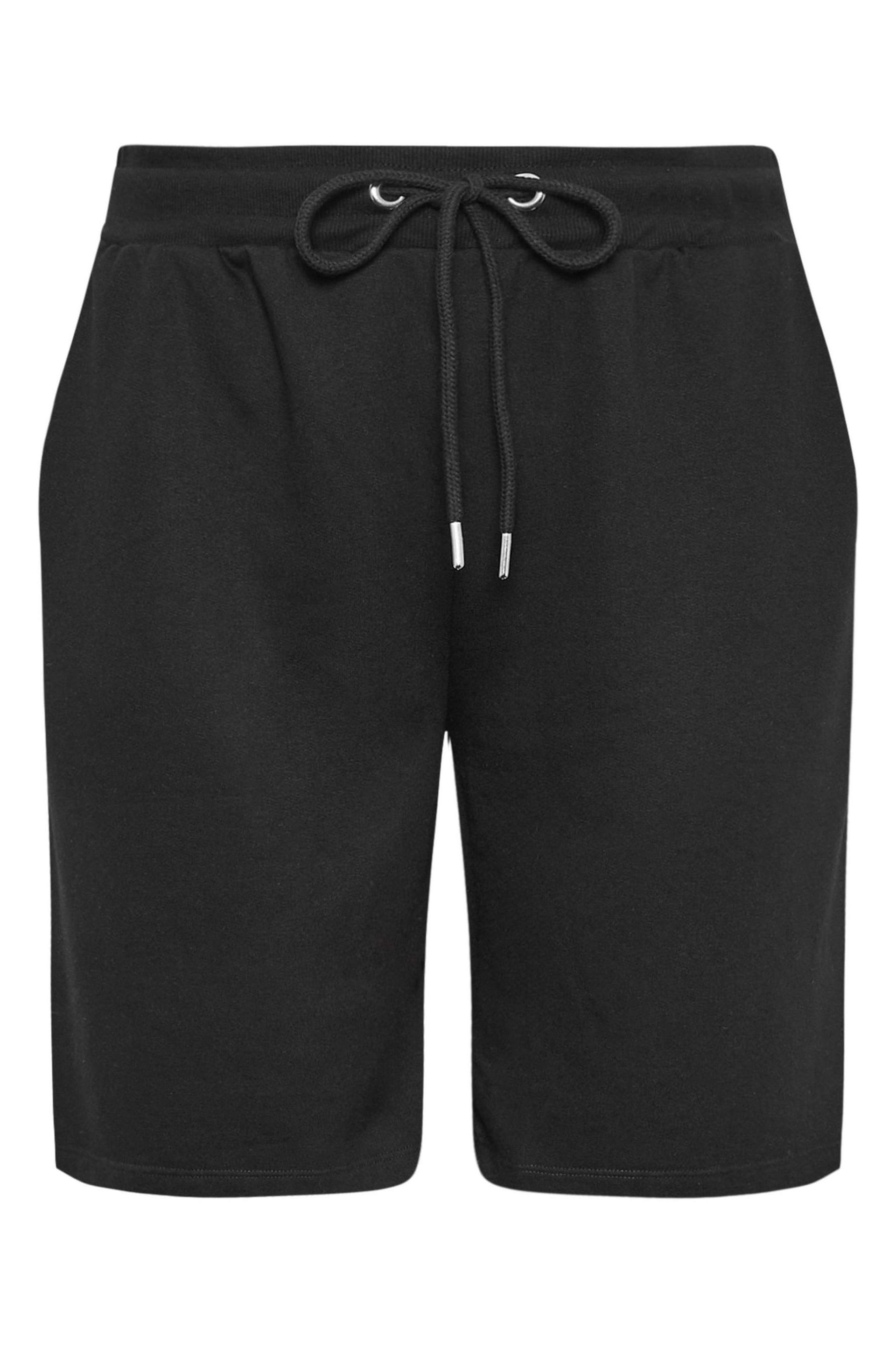 Yours Curve Black Jogger Shorts - Image 7 of 7