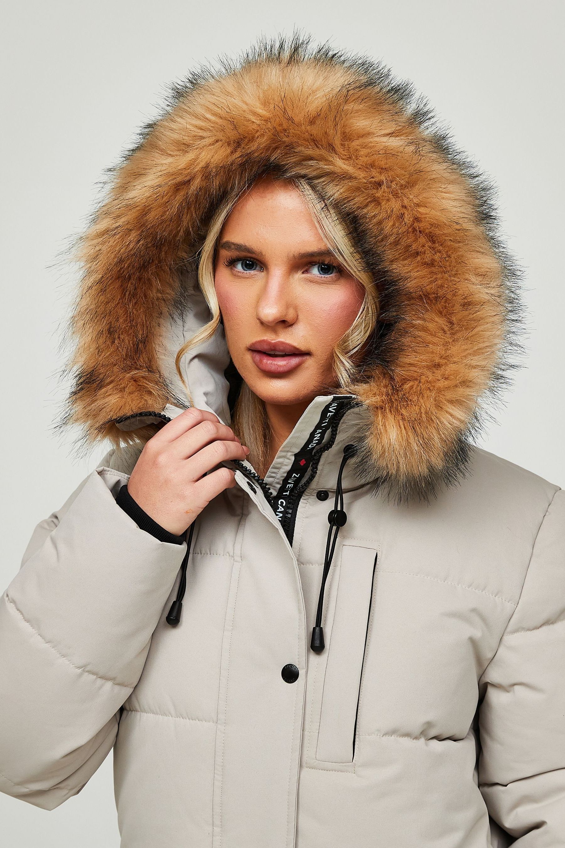 Zavetti Canada Womens Goshawa Puffer 100 Cotton Parka Jacket