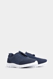 Yours Curve Blue Wide Fit Titania Gem Trainers - Image 4 of 5