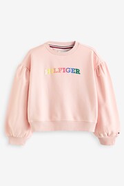 Tommy Hilfiger Pink Monotype Sweatshirt - Image 5 of 6