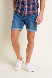 Brakeburn Blue Denim Shorts - Image 1 of 4