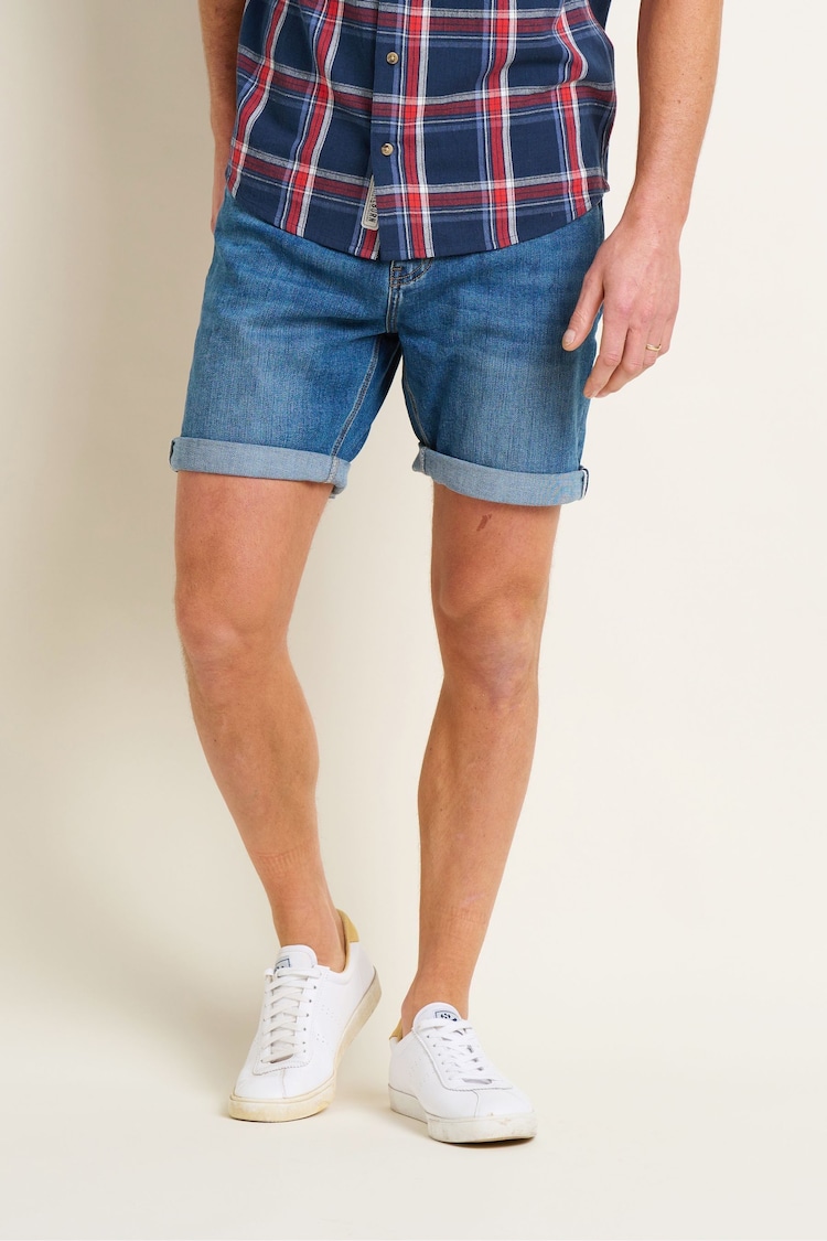 Brakeburn Blue Denim Shorts - Image 1 of 4