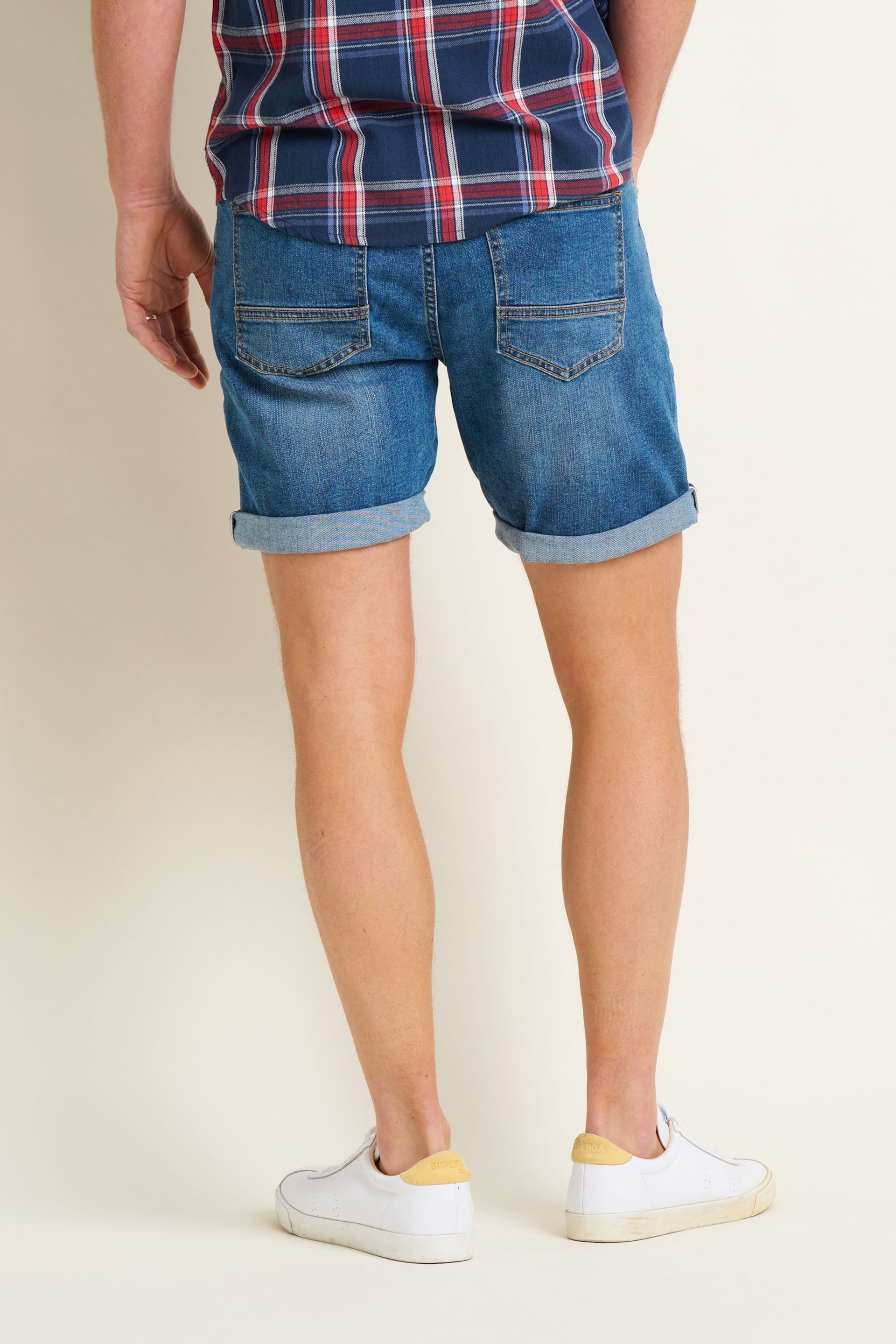 Brakeburn Blue Denim Shorts - Image 2 of 4