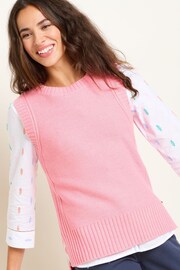 Brakeburn Pink Dip Hem Knitted Vest - Image 3 of 5