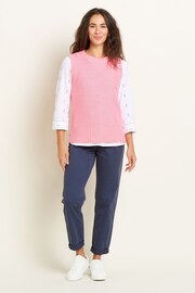 Brakeburn Pink Dip Hem Knitted Vest - Image 4 of 5