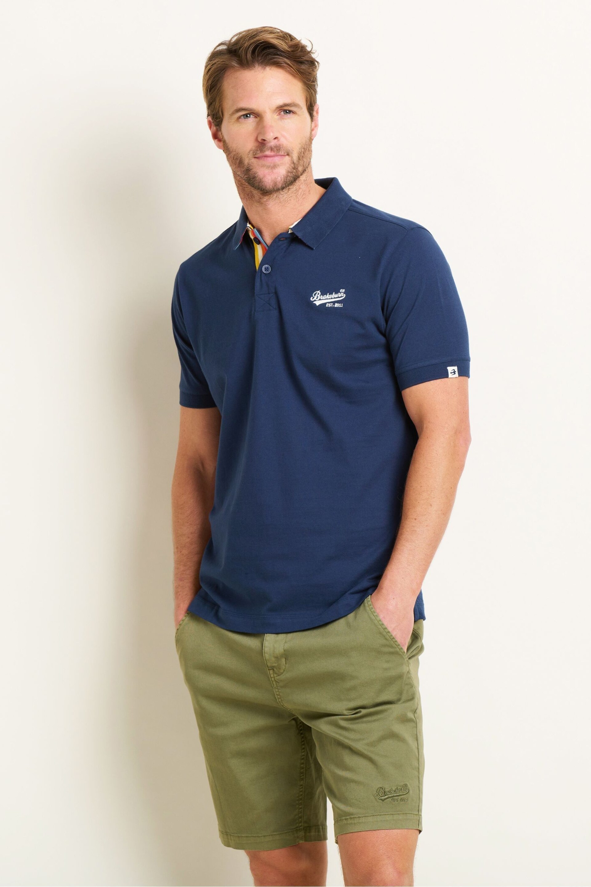 Brakeburn Blue Polo Shirt - Image 1 of 5