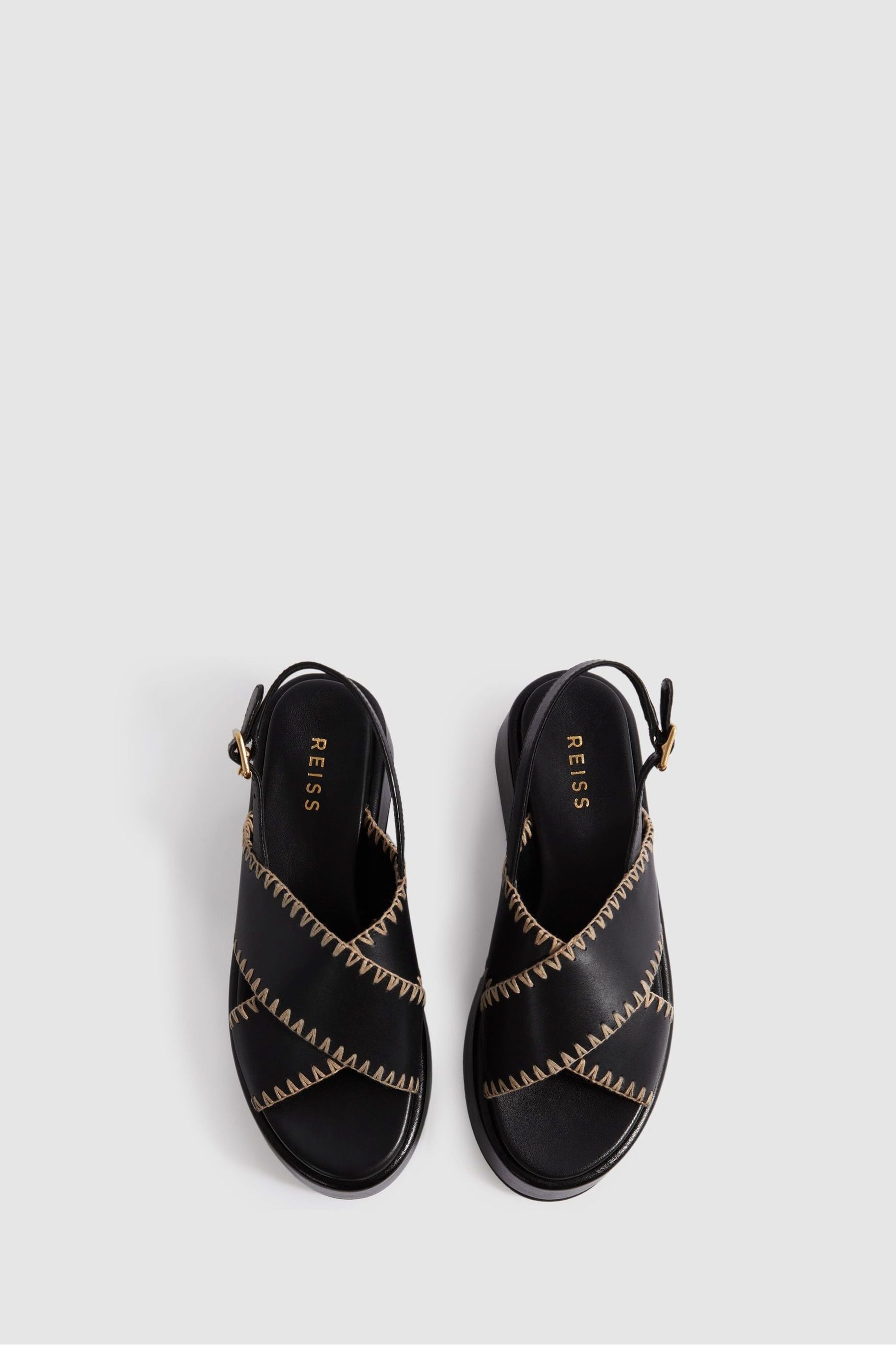 Reiss black sandals on sale
