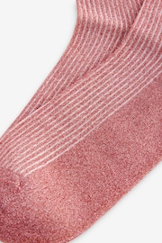 Pink Sparkle Ankle Socks 1 Pack - Image 2 of 3