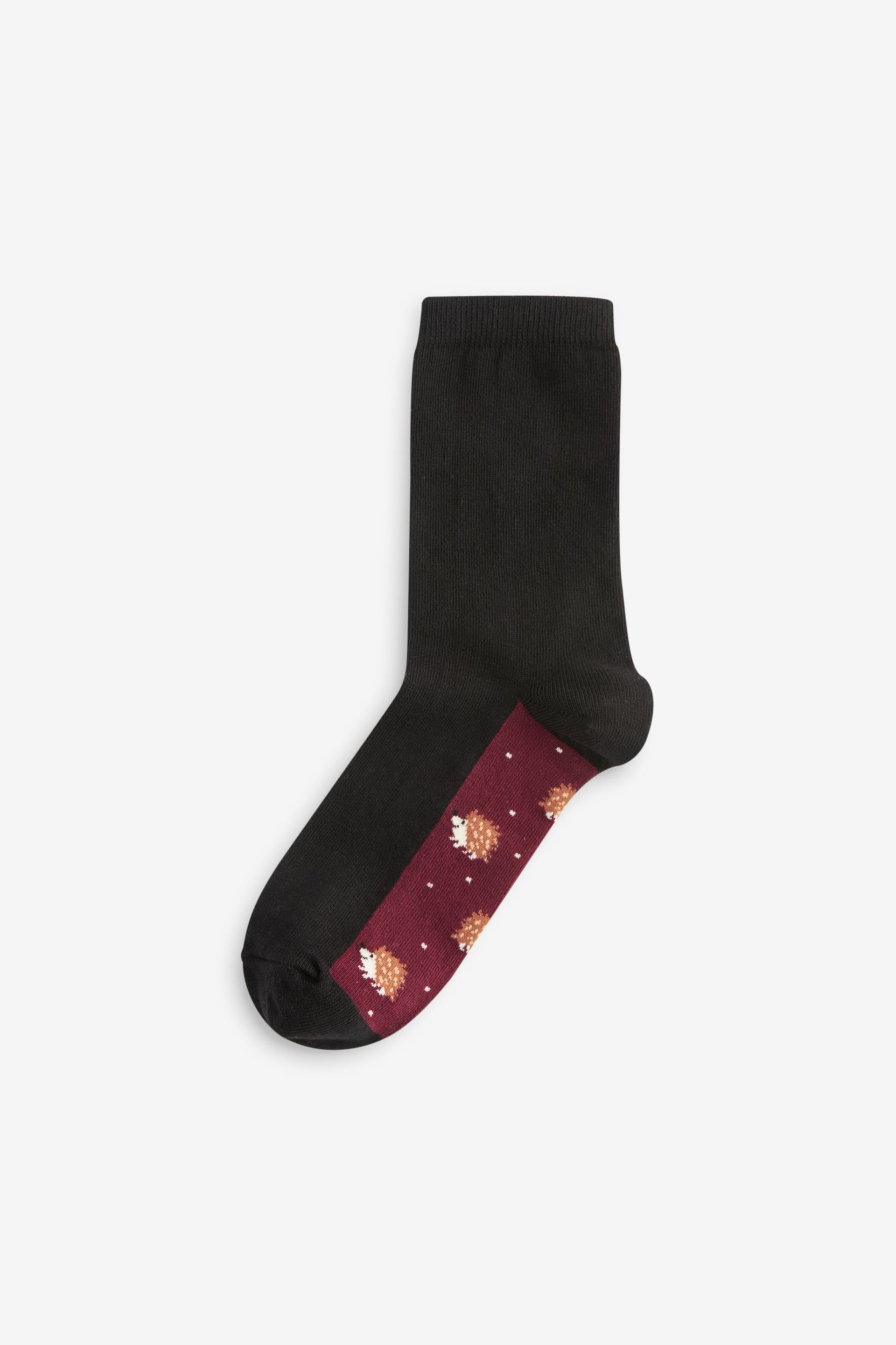Autumn Animals Footbed Ankle Socks 5 Pack - Image 3 of 6
