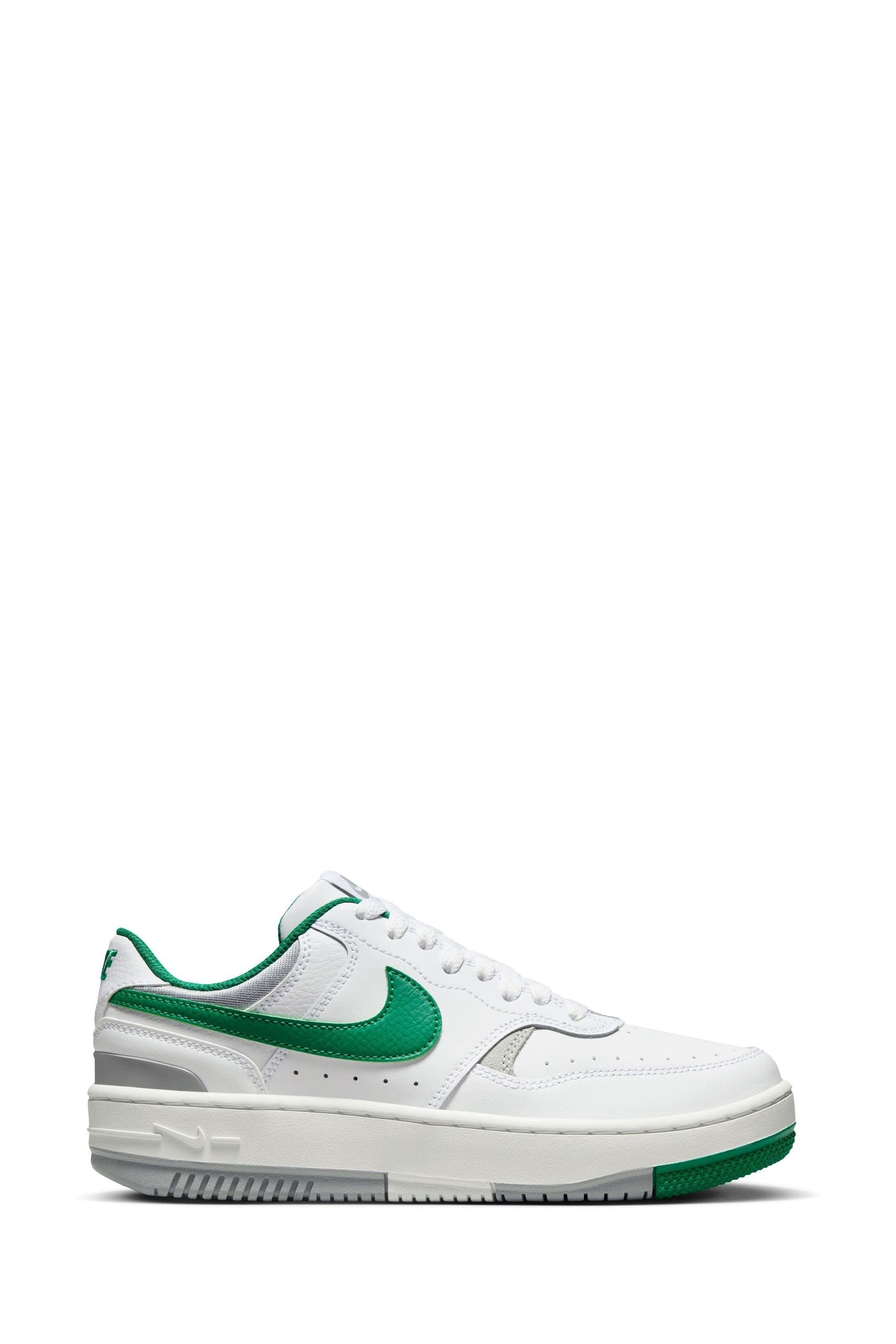 Nike White Green Gamma Force Trainers