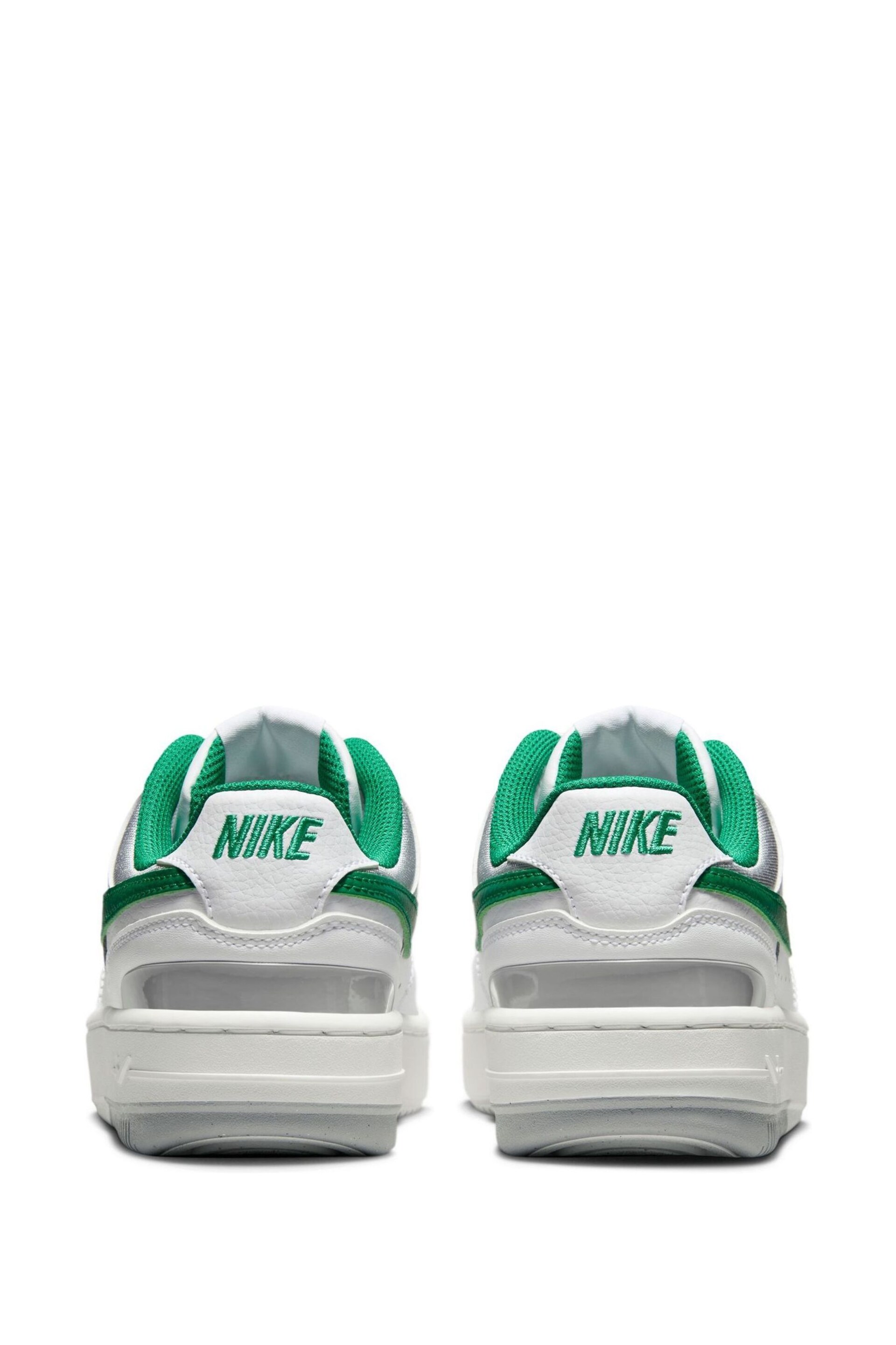 Nike White/Green Gamma Force Trainers - Image 6 of 10